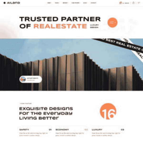 Ailand – Interior Design & Architecture Showcase Website