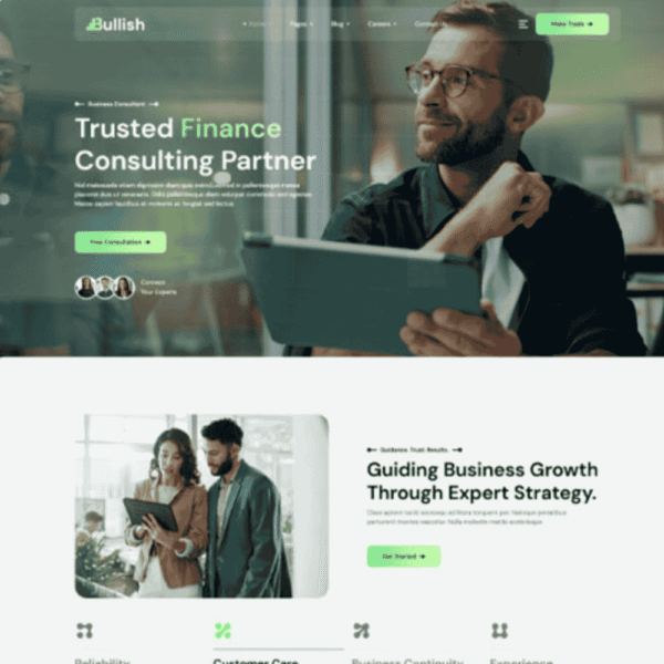Bullish – Finance & Consulting Website