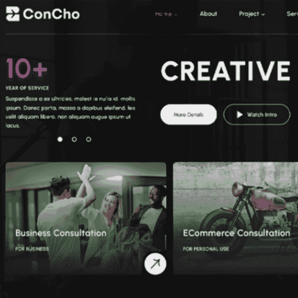 Concho – Modern Consulting & Digital Agency Website