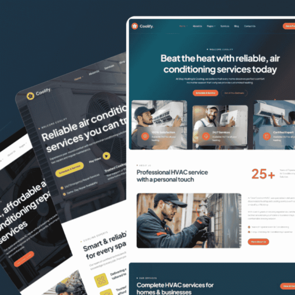 Coolify – HVAC & Air Conditioning Services Website
