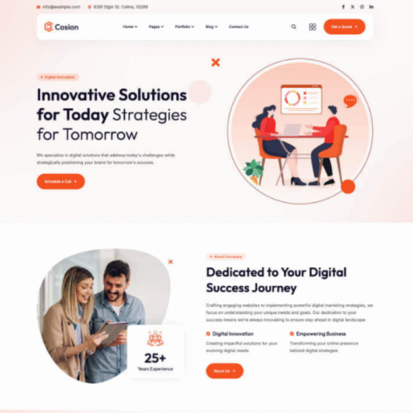 Faeb Store Cosion – Elegant Corporate & Consulting Website