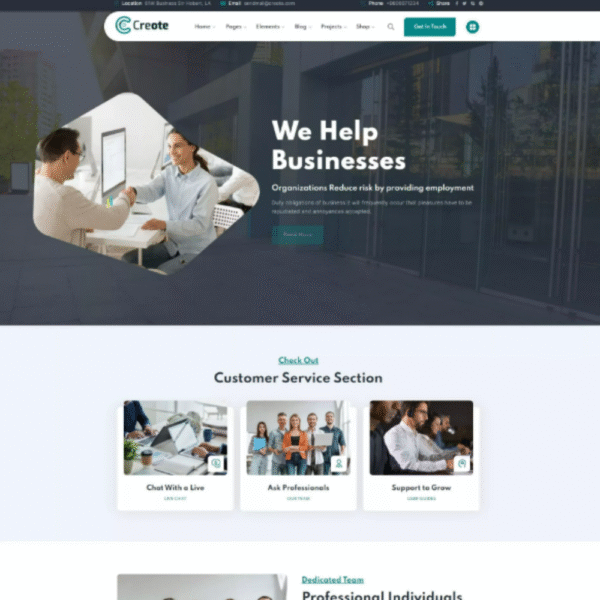 Faeb Store Creote – Corporate & Consulting Business Website