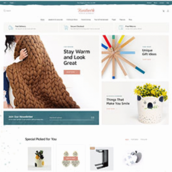 Kunstwerk – Elegant Handmade & Craft Marketplace Website