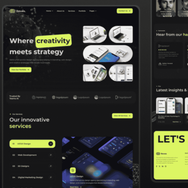 Faeb Store Rovex – Creative Studio Portfolio Website