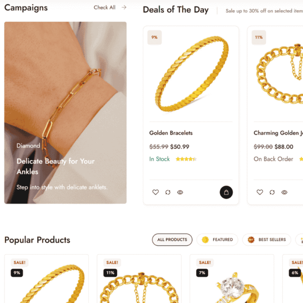 Gemstone – Elegant Jewellery Store Website