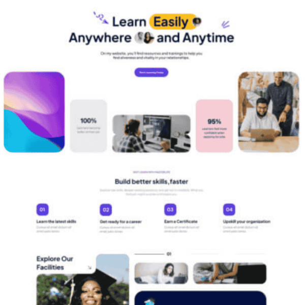 MasterLife – Online Learning & LMS Website